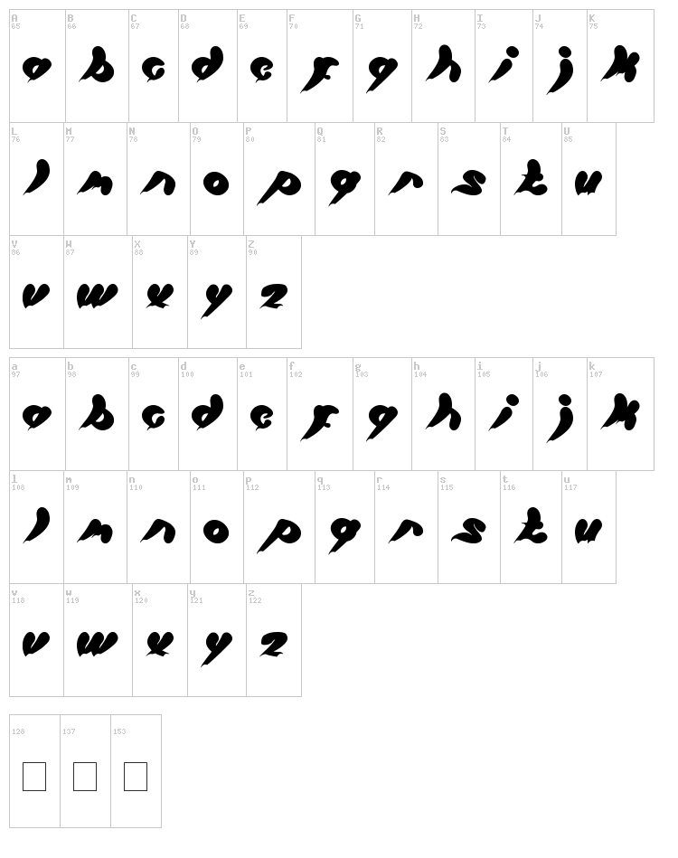 Let it be font map